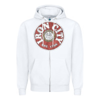 White vintage retro iron city(beer) proof Zipper Hoodie - lanVoArt