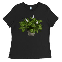 Black Peace Lily Ladies Tee - LillyAllenDesigns
