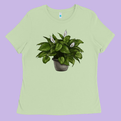 Peace Lily Ladies Tee Designed By Lillyallendesigns