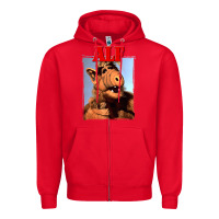 Red alf vintage classic Zipper Hoodie - lanVoArt