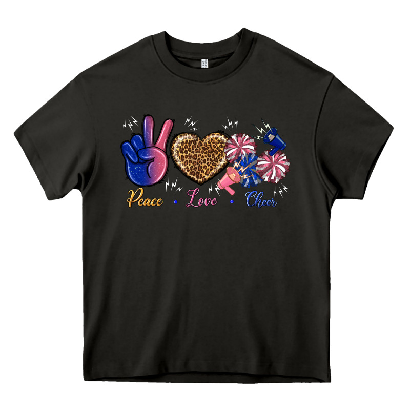 Peace Love Cheer Heavy Core Tee by BundleAndBundleShop | Teevron
