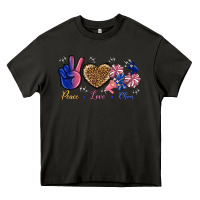 Asphalt Peace Love Cheer Heavy Core Tee - BundleAndBundleShop