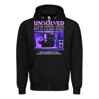 Black unsolved mysteries robert stack Zipper Hoodie - lanVoArt