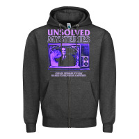Charcoal Heather unsolved mysteries robert stack Zipper Hoodie - lanVoArt