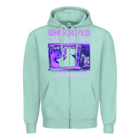 Seafoam unsolved mysteries robert stack Zipper Hoodie - lanVoArt