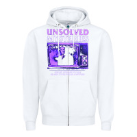 White unsolved mysteries robert stack Zipper Hoodie - lanVoArt