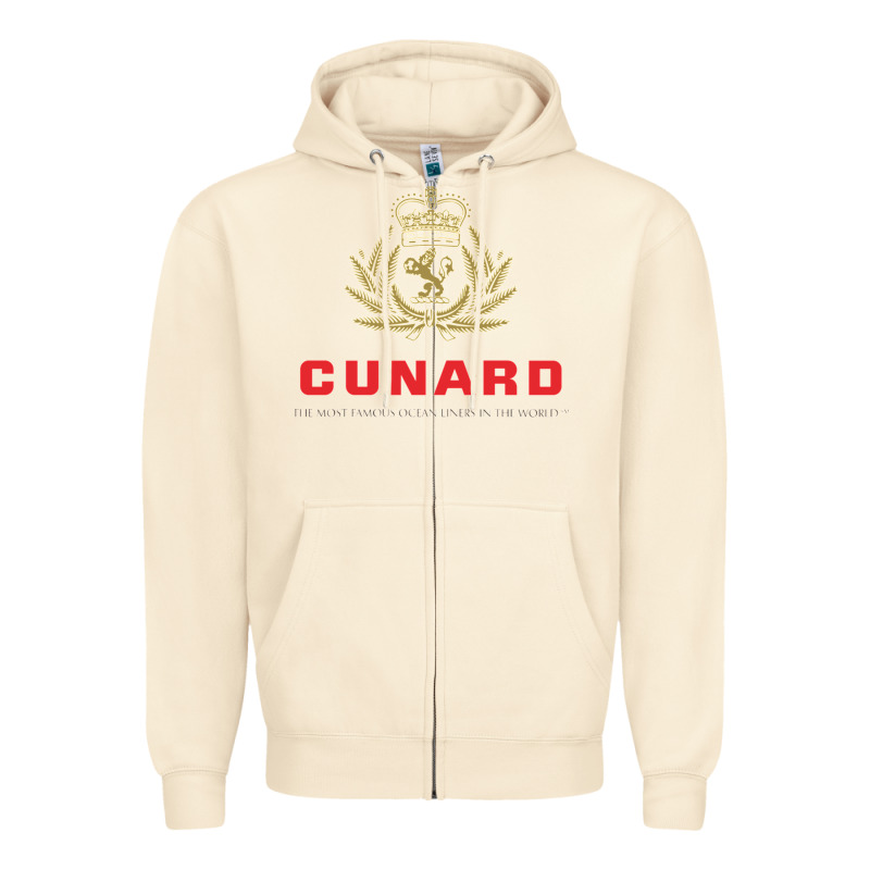 Luxury Cruises Cunard Zipper Hoodie by lanVoArt | Teevron