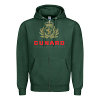Sports Green luxury cruises cunard Zipper Hoodie - lanVoArt