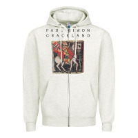 Oatmeal Heather paul simon graceland Zipper Hoodie - lanVoArt