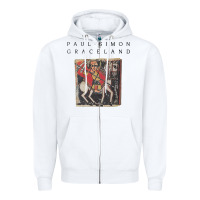 White paul simon graceland Zipper Hoodie - lanVoArt