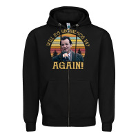 Black vintage well it's groundhog day again unisex shirt Zipper Hoodie - lanVoArt