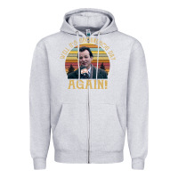 Heather Grey vintage well it's groundhog day again unisex shirt Zipper Hoodie - lanVoArt