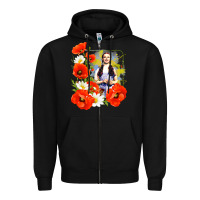 Black dorothy poppies Zipper Hoodie - lanVoArt
