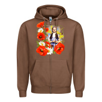 Chestnut dorothy poppies Zipper Hoodie - lanVoArt