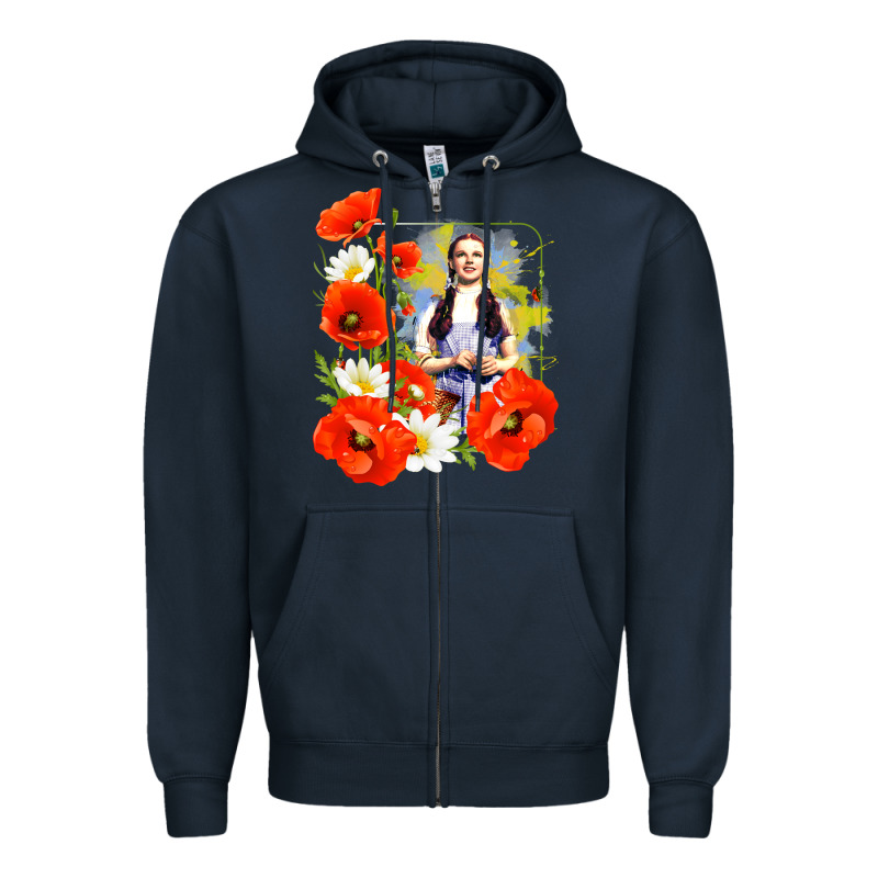Dorothy Poppies Zipper Hoodie by lanVoArt | Teevron