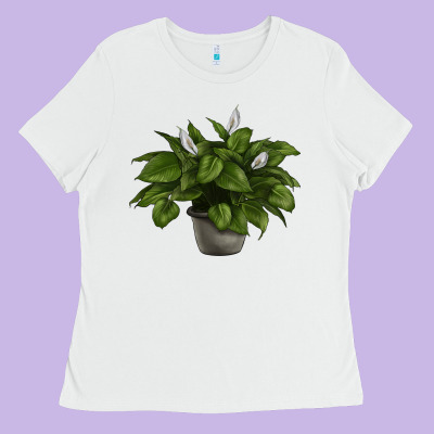 Peace Lily Ladies Tee Designed By Lillyallendesigns