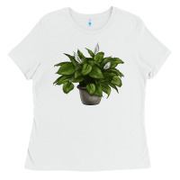 White Peace Lily Ladies Tee - LillyAllenDesigns