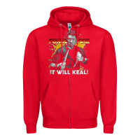 Red doug marcaida forged in fire it will keal Zipper Hoodie - lanVoArt