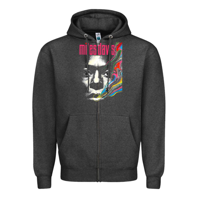 Miles Vintage Davis Concert Retro Zipper Hoodie by lanVoArt | Teevron