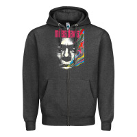 Charcoal Heather miles vintage davis concert retro Zipper Hoodie - lanVoArt