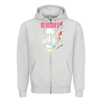 Dove Grey miles vintage davis concert retro Zipper Hoodie - lanVoArt