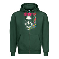 Sports Green miles vintage davis concert retro Zipper Hoodie - lanVoArt