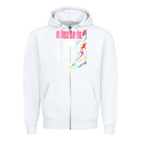 White miles vintage davis concert retro Zipper Hoodie - lanVoArt