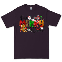 Plum One Merry Nurse Premium Tee - LillyAllenDesigns