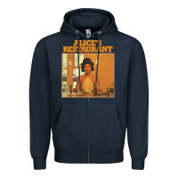 Navy arlo guthrie alice's restaurant Zipper Hoodie - lanVoArt