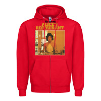 Red arlo guthrie alice's restaurant Zipper Hoodie - lanVoArt