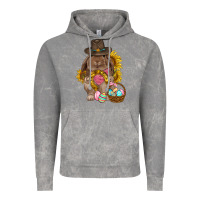 Cloud Rock Western Rabbit with sunflowers Easter Day Vintage Hoodie - HowdyJamesFarm