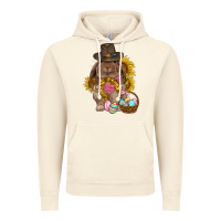 Vintage Artic Western Rabbit with sunflowers Easter Day Vintage Hoodie - HowdyJamesFarm