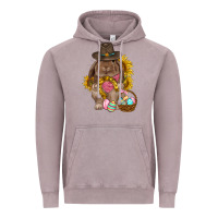 Vintage Zinc Western Rabbit with sunflowers Easter Day Vintage Hoodie - HowdyJamesFarm