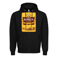 Black kessler vintage Zipper Hoodie - lanVoArt