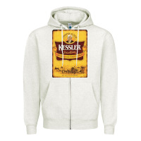 Oatmeal Heather kessler vintage Zipper Hoodie - lanVoArt