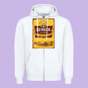 Kessler Vintage Zipper Hoodie Designed By Lanvoart