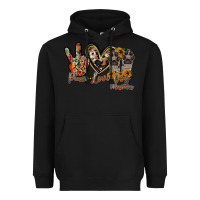 Black peace love dog mama Heavyweight Hoodie - RacoonDesign