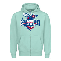 Seafoam Shenandoah University Hornets Zipper Hoodie - lanVoArt