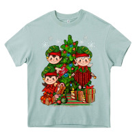 Arona Mimi Elf, Mama Elf, Child Elf Christmas Heavy Core Tee - BundleAndBundleShop
