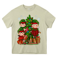 Mossy Mimi Elf, Mama Elf, Child Elf Christmas Heavy Core Tee - BundleAndBundleShop