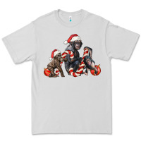 Dove Grey christmas chimpanzee and gorilla Premium Tee - LillyAllenDesigns