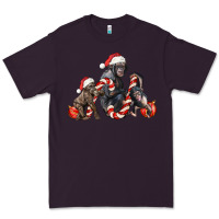 Plum christmas chimpanzee and gorilla Premium Tee - LillyAllenDesigns