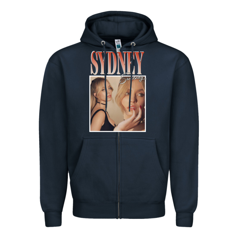 Sydney Sweeney Zipper Hoodie by lanVoArt | Teevron