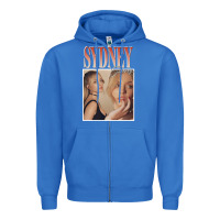 True Royal sydney sweeney Zipper Hoodie - lanVoArt