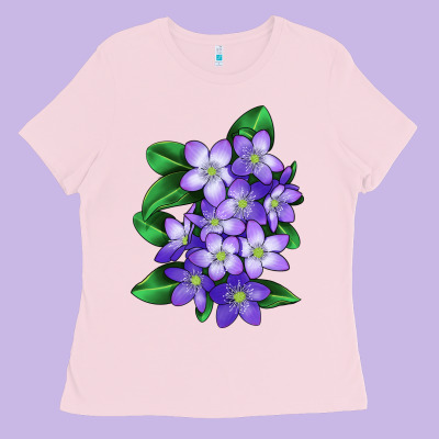 Mayflower Plant Illustrations Ladies Tee Designed By Lillyallendesigns