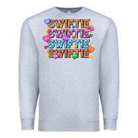 Heather Grey Swiftie Swiftie Valentines Premium Sweatshirt - CowhideDigitalArt