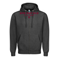 Charcoal Heather springfield college Zipper Hoodie - lanVoArt