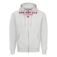 Dove Grey springfield college Zipper Hoodie - lanVoArt