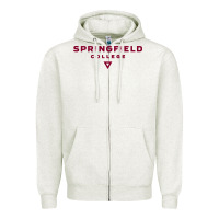 Oatmeal Heather springfield college Zipper Hoodie - lanVoArt