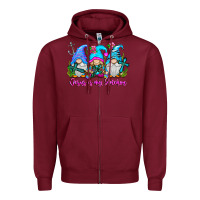 Burgundy Jesus Is My Anchor Zipper Hoodie - CowhideDigitalArt
